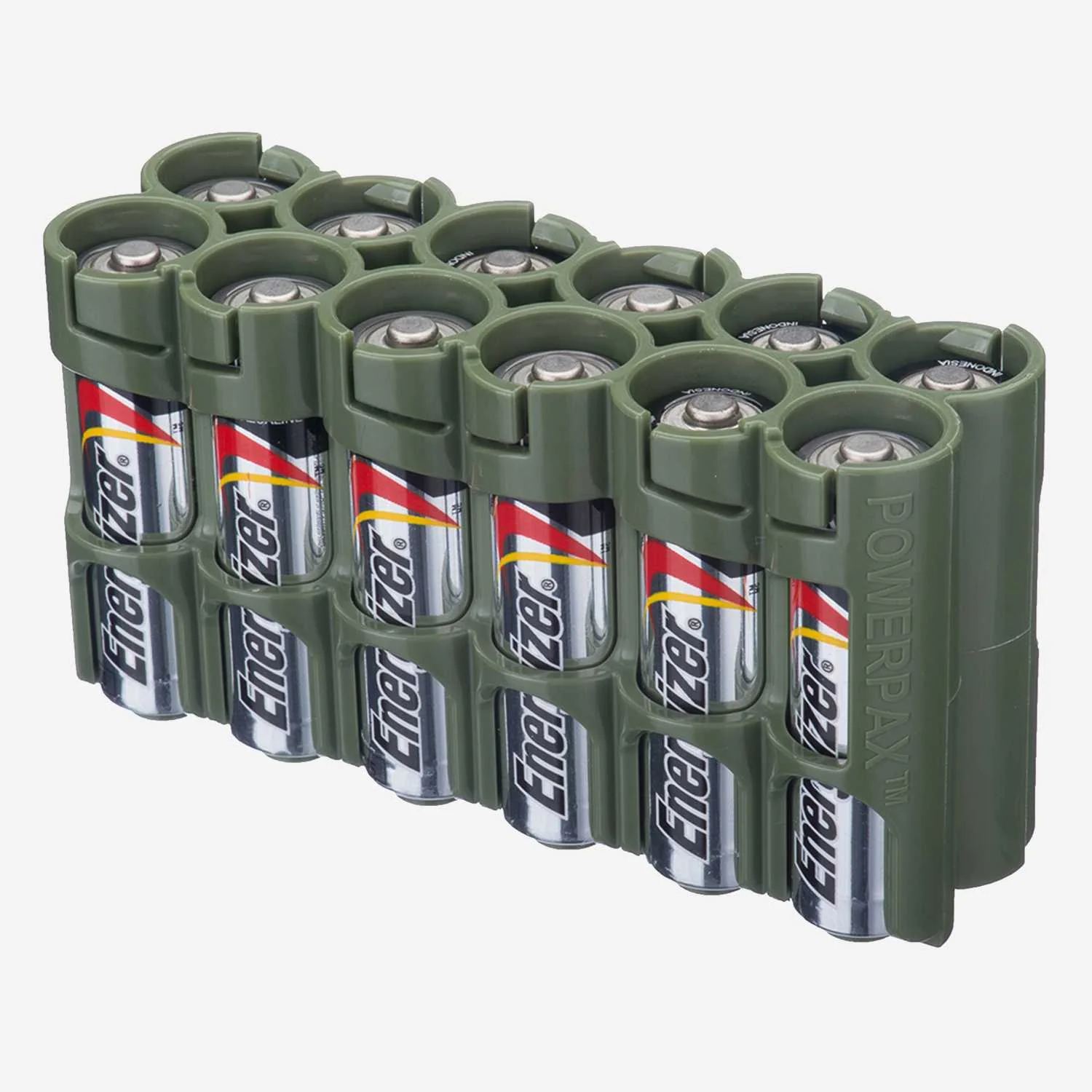 Кассета для аккумуляторов 12 AA Pack Battery Caddy Storacell (Military Green)-1
