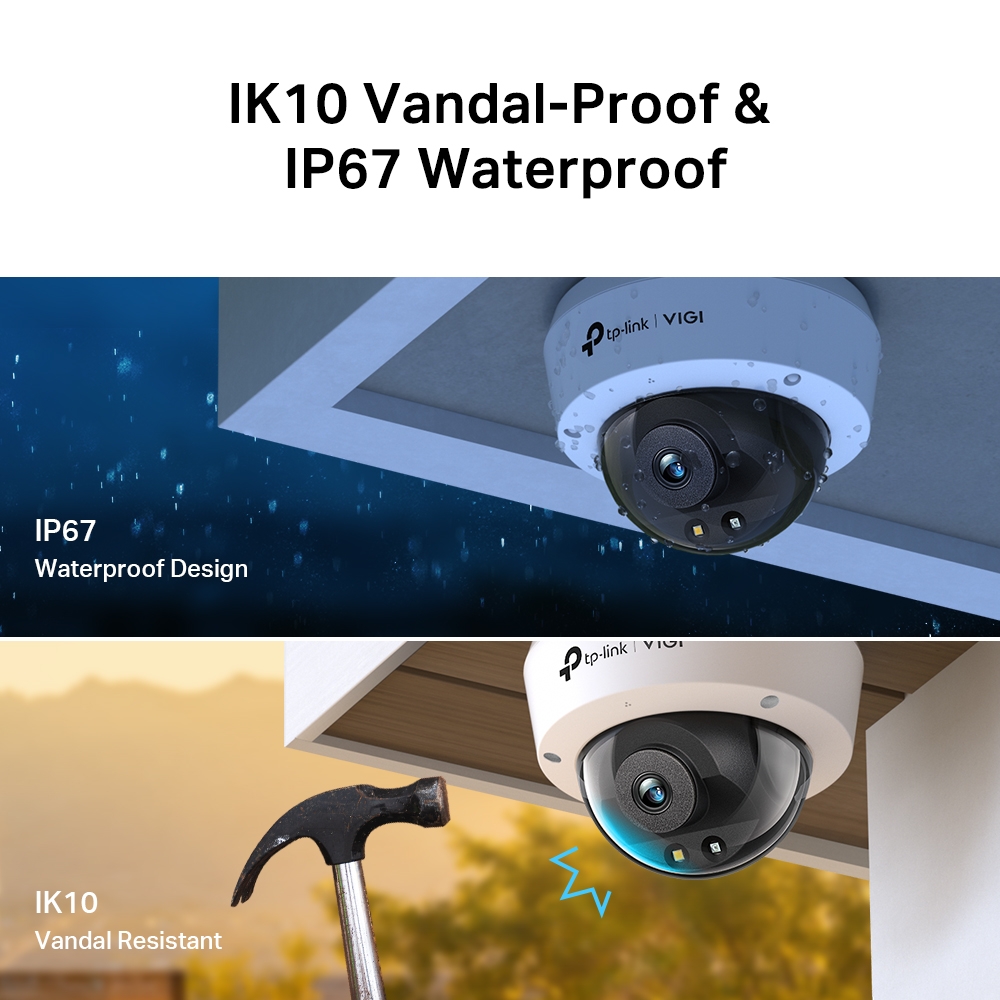 Камера Видеонаблюдения IP Tp-Link VIGI C250 5MP Купольная (линза 2.8 mm)-5