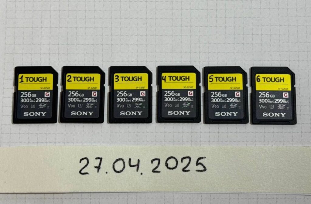 Карта памяти SDXC 256 Гб Sony SF-G256T TOUGH UHS-II V90 W-299/R-300 MB/s-3