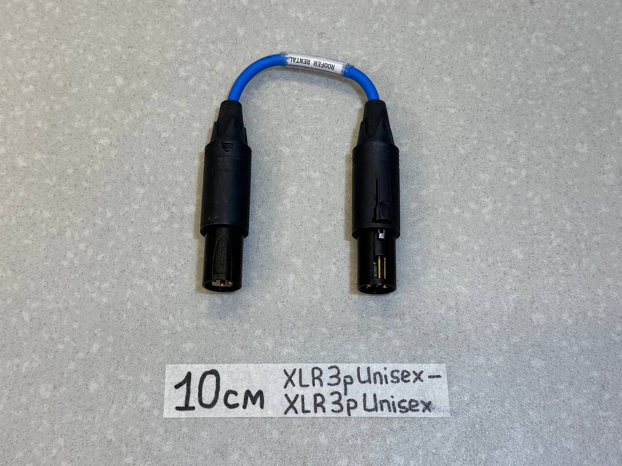Кабель-переходник XLR_3pin(UNISEX)一XLR_3pin(UNISEX) BL(10)См-2