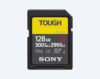 Карта памяти SDXC 128 Гб Sony SF-G128T TOUGH UHS-II V90 W-299/R-300 MB/s