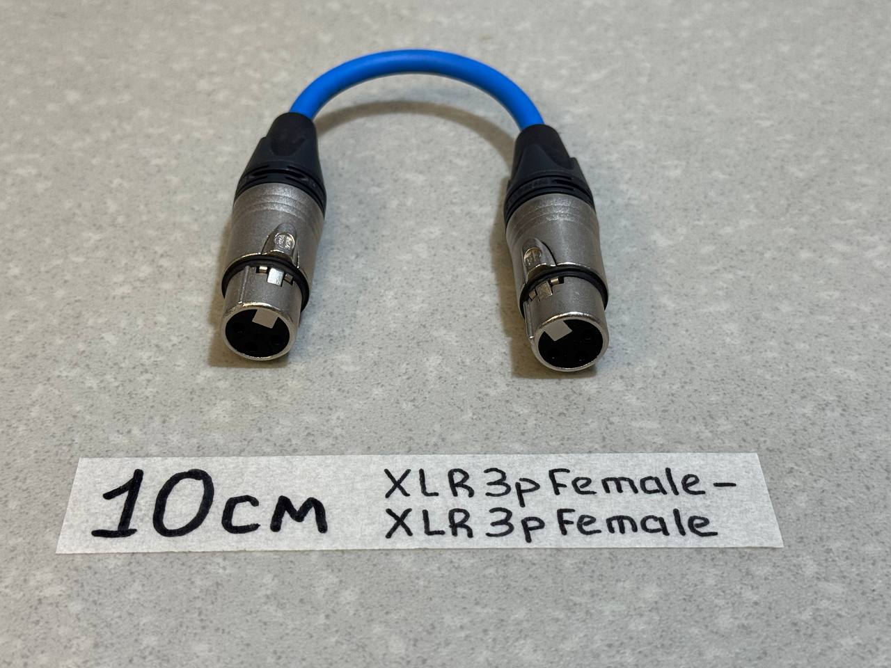 Кабель-переходник XLR_3pin(Female)一XLR_3pin(Female) BL(10)См-1