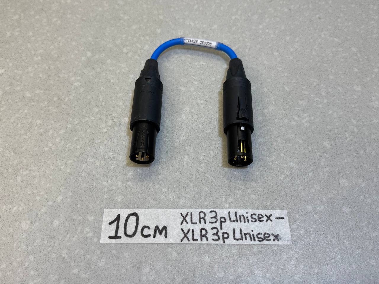 Кабель-переходник XLR_3pin(UNISEX)一XLR_3pin(UNISEX) BL(10)См-3