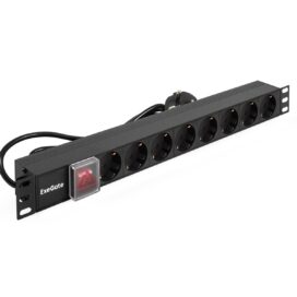 Блок розеток ExeGate ServerPro PDU-19H804 Al-8S-EU2.5CU-SW