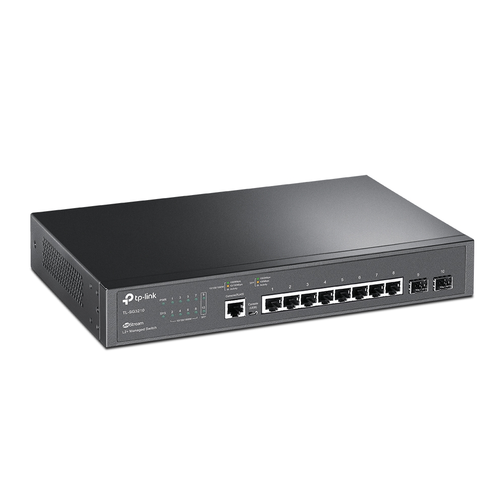 Коммутатор управляемый 1 Гбит/с TP-Link Omada TL-SG3210 10-портов(8xRJ45 1Gbps+2xSFP 1Gbps)-3