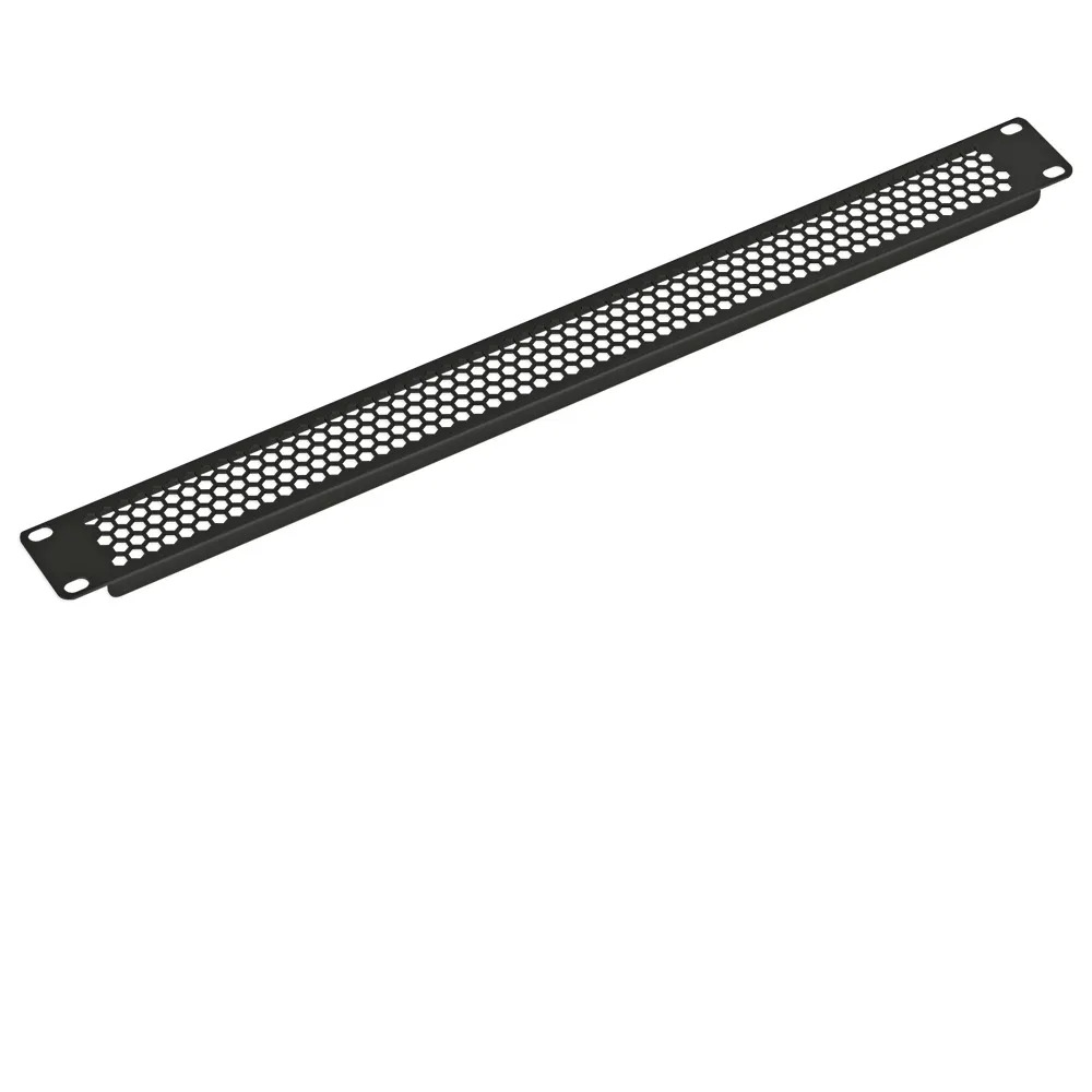 SYSMATRIX BP 0018.900 Фальш-панель 1U, перфорированная, цвет черный (RAL 9004)-1