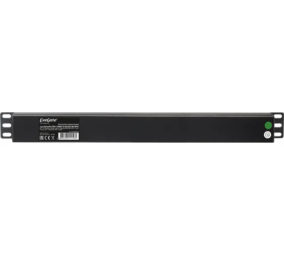 Блок роз ExeGate ServerPro PDU-19H807 Al-8S-EU2CU-SW-SPD1, 19, 1U, алюминий, 8Sch, евро, 2м, SPD1 280846-2