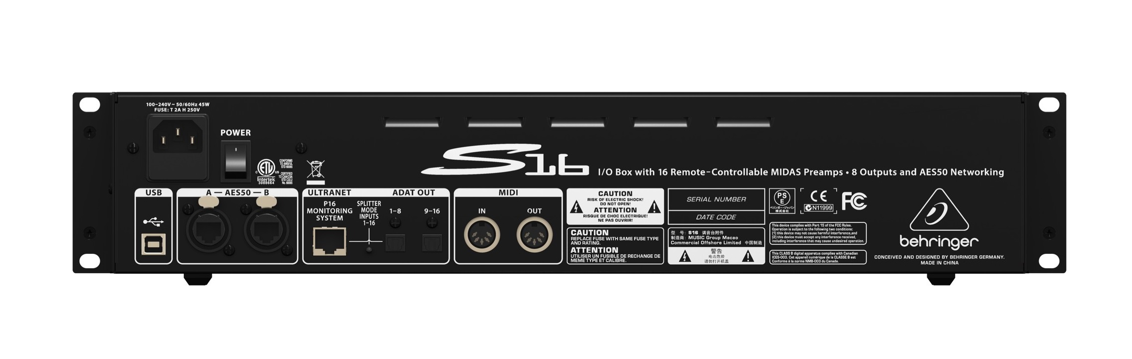 Стейджбокс Behringer S16 (16 входов, 8 выходов)-2
