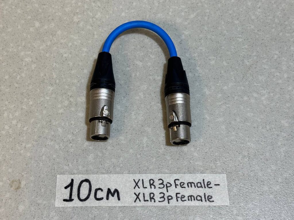 Кабель-переходник XLR_3pin(Female)一XLR_3pin(Female) BL(10)См-2