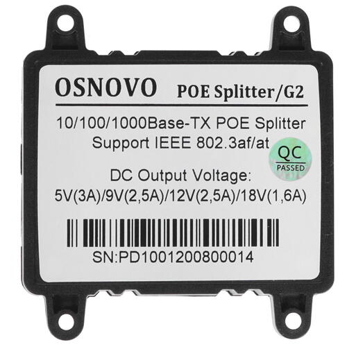PoE сплиттер Osnovo PoE Splitter/G2-2