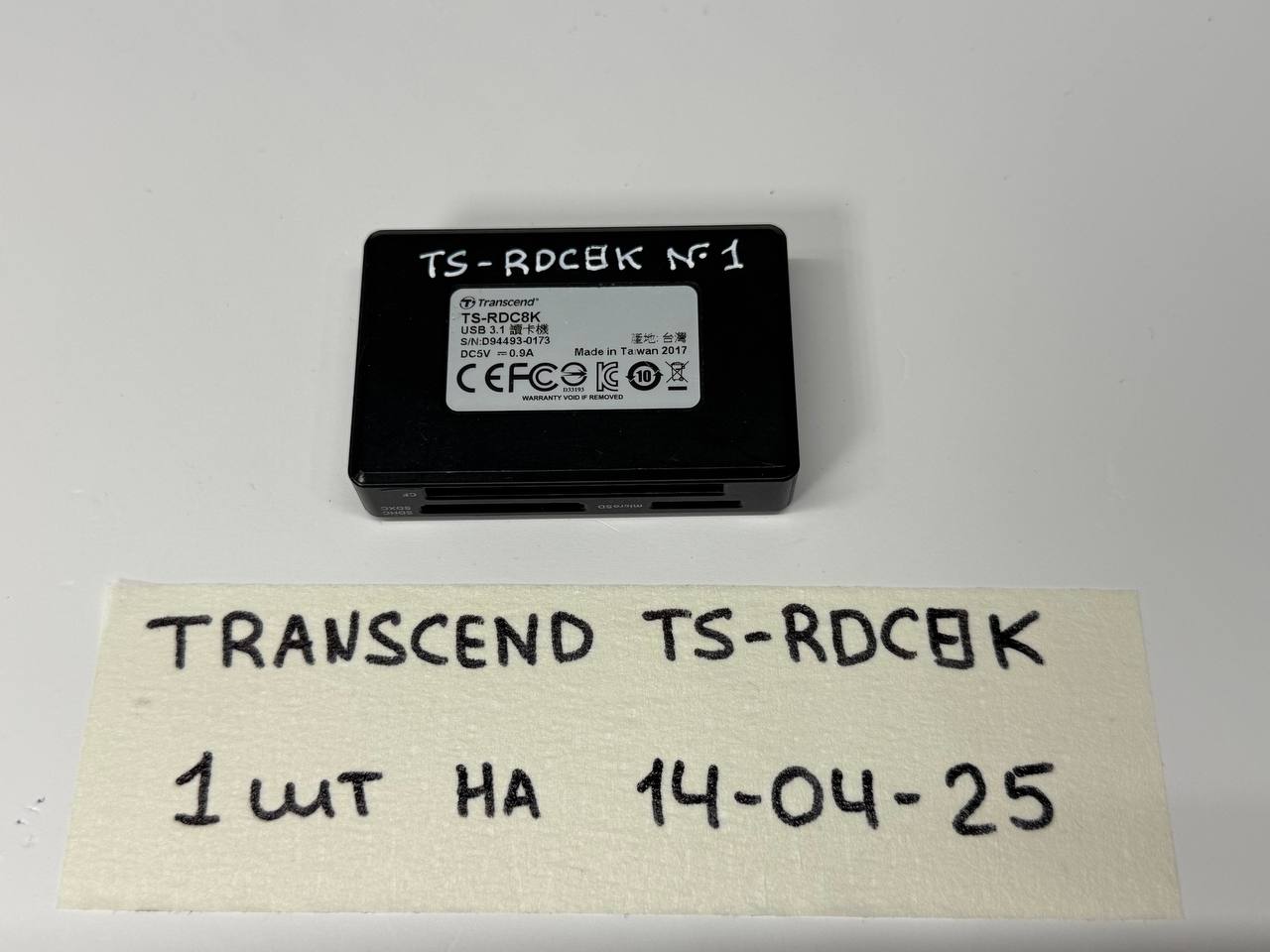 Кард-ридер Transcend SD /microSD/CompactFlash TS-RDС8 (microUSB 3.1/ Gen 1/Type B)-4