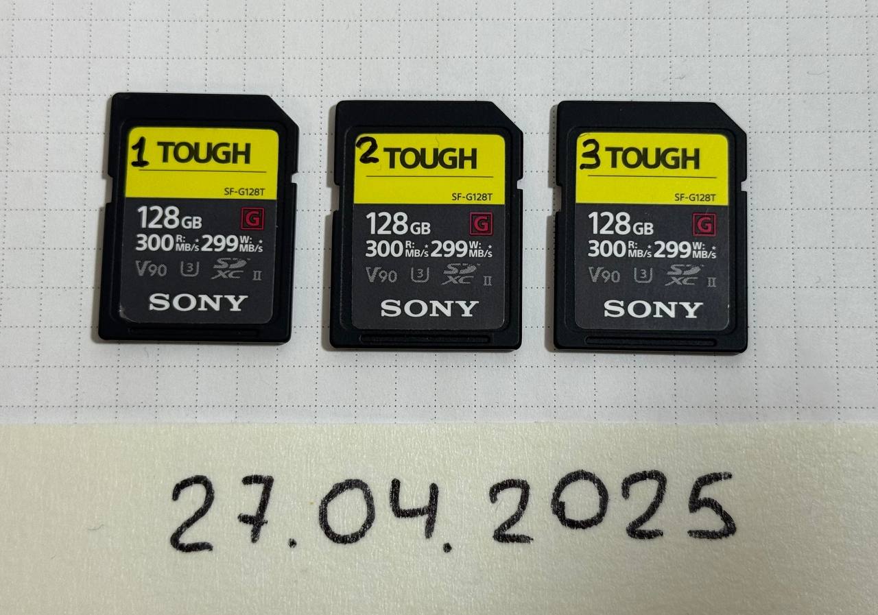 Карта памяти SDXC 128 Гб Sony SF-G128T TOUGH UHS-II V90 W-299/R-300 MB/s-2