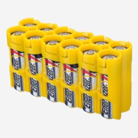 Кассета для аккумуляторов 12 AA Pack Battery Caddy Storacell (Yellow)