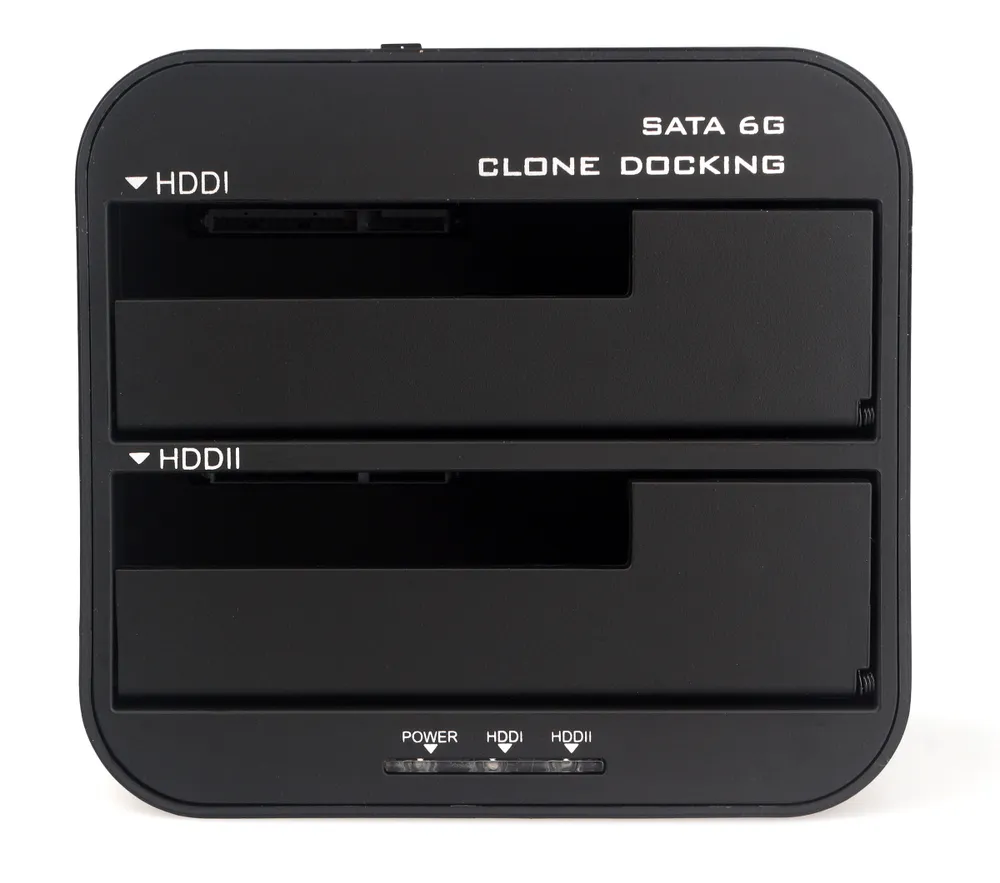 Докстанция USB 3.0 2,5/3,5 HDD/SSD SATA AgeStar 3UBT6-6G (BLACK), UASP, Clone, пластик, черный-1