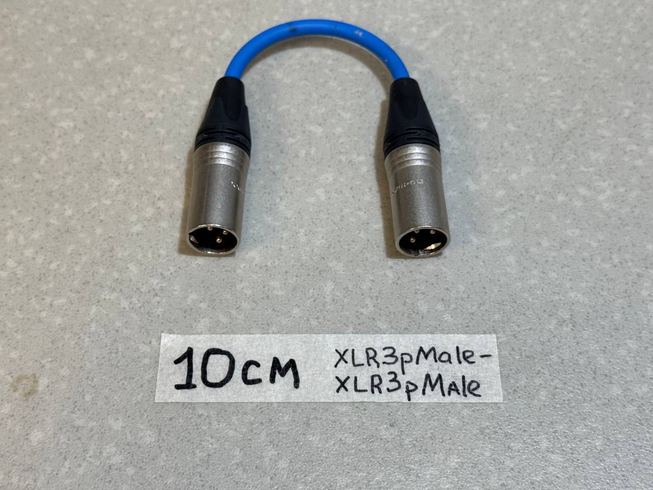 Кабель-переходник XLR_3pin(Male)一XLR_3pin(Male) BL(10)См-2