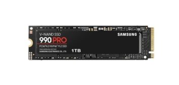 Диск SSD Samsung M.2 990 PRO 1TB PCIe 4.0 x4 V-NAND TLC (MZ-V9P1T0BW)