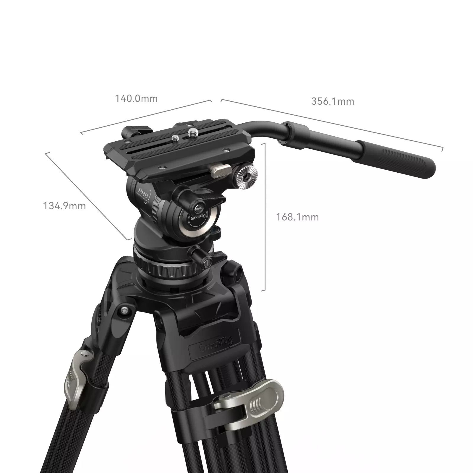 Штативный комплект SmallRig Professional Fluid Head Tripod Kit AD-Pro8 4465 (8кг,чаша 75mm)-2