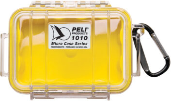 Кейс жесткий пластиковый PElican 1010 Micro Yellow/Clear