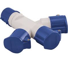 Розетка трехлучевая ANDELI AM-1013 16A IP44 2P+E 220B ADL13-067