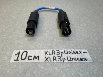 Кабель-переходник XLR_3pin(UNISEX)一XLR_3pin(UNISEX) BL(10)См