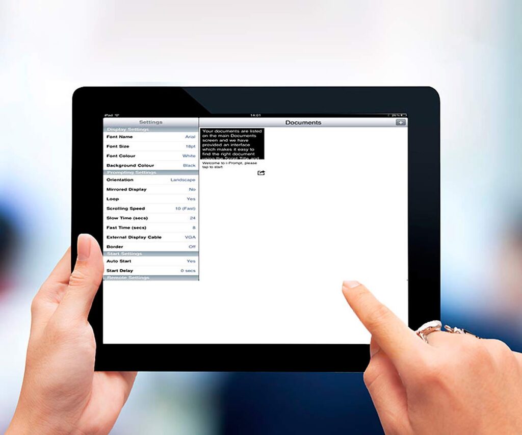 Телесуфлер для планшетов Apple/Android Datavideo TP-300 (в кейсе)-4