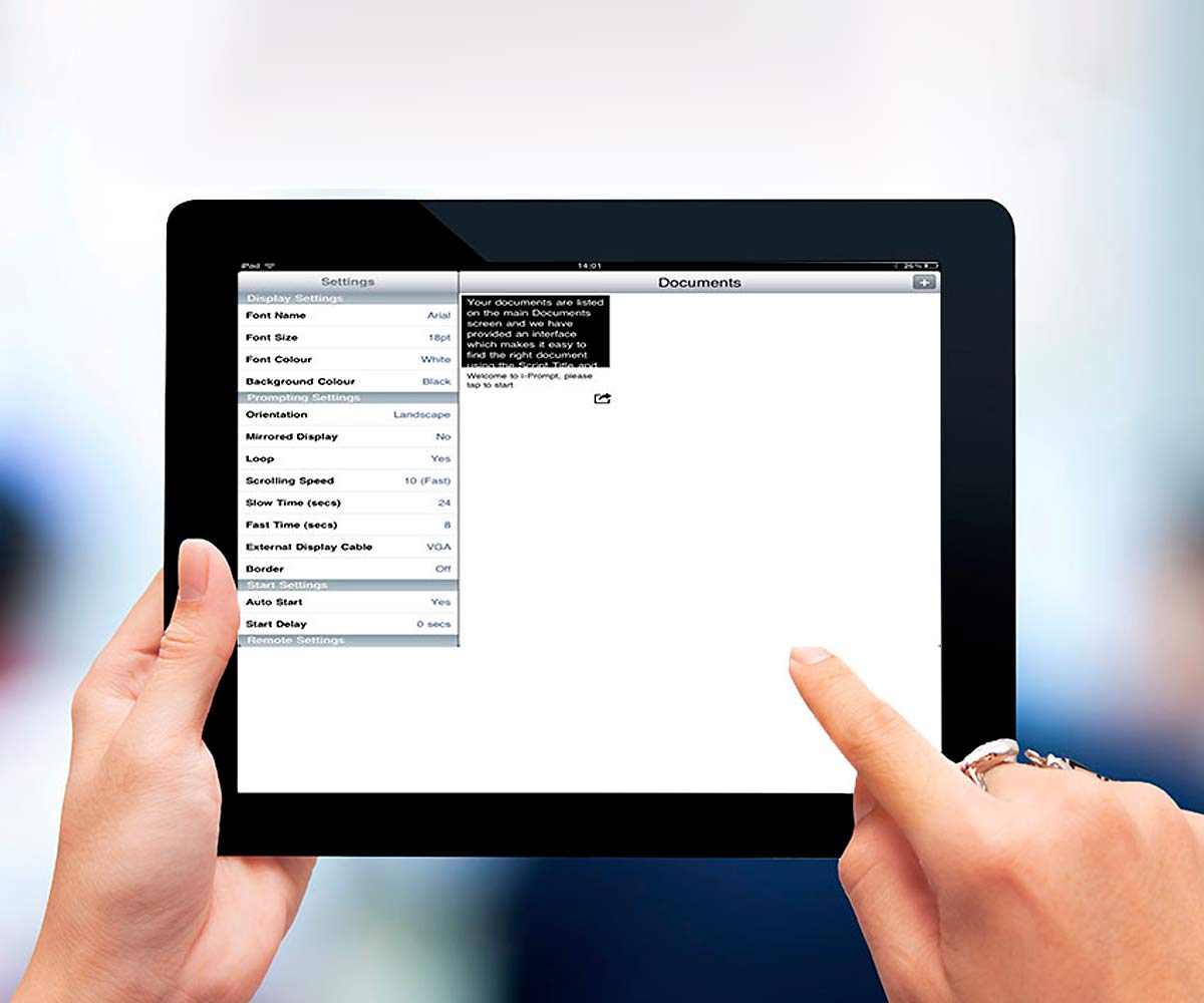 Телесуфлер для планшетов Apple/Android Datavideo TP-300 (в кейсе)-4