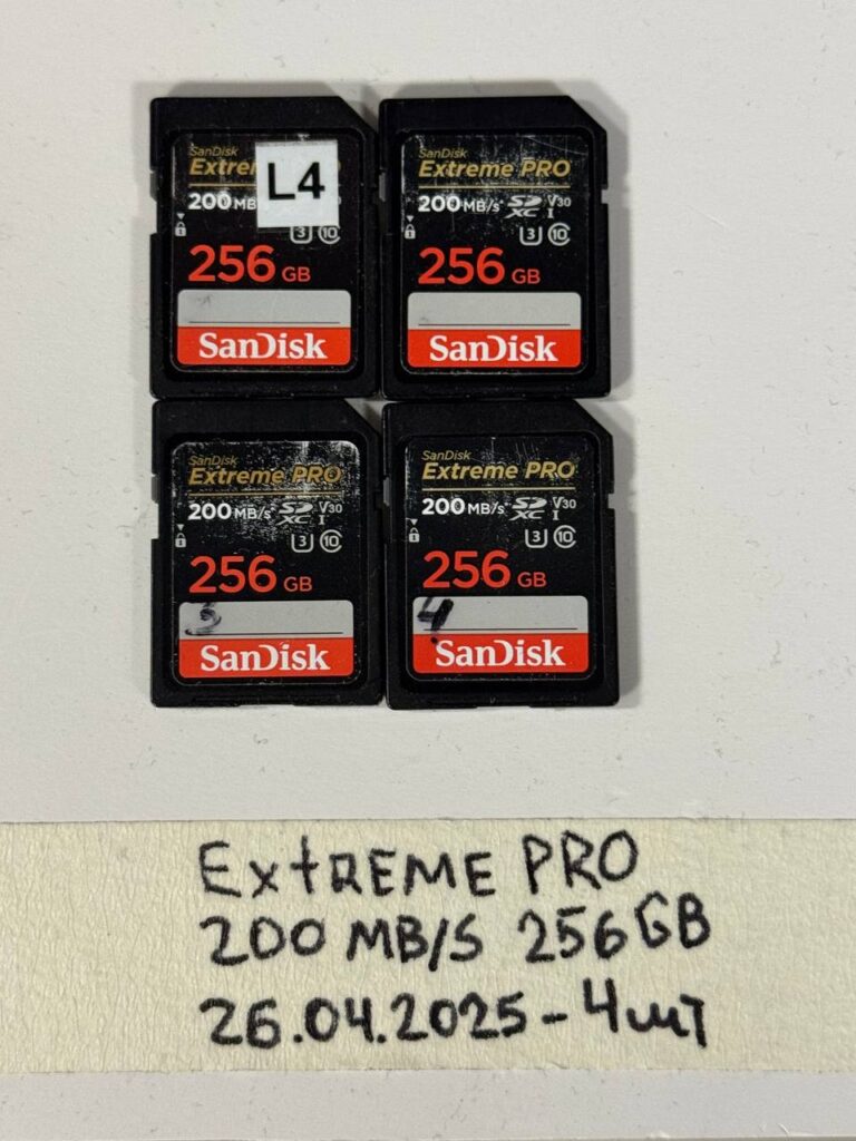 Карта памяти SanDisk Extreme Pro SDXC 256GB UHS-I V30 U3 200/140 Mb/s-3