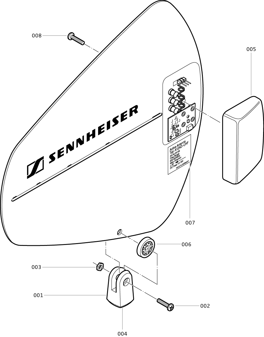 Антенна Направленная Активная SENNHEISER A 12AD-UHF-2
