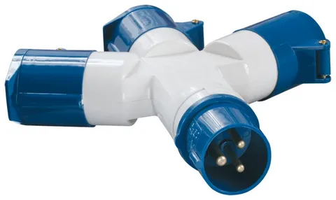 Розетка трехлучевая ANDELI AM-1013 16A IP44 2P+E 220B ADL13-067-2