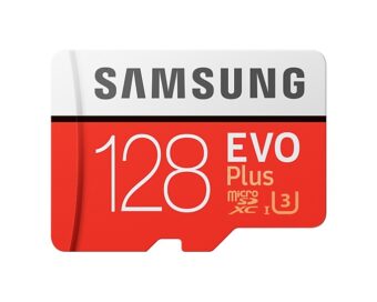 Карта памяти microSDXC 128Gb Samsung EVO Plus V2 UHS-I U3 (MB-MC128HA)
