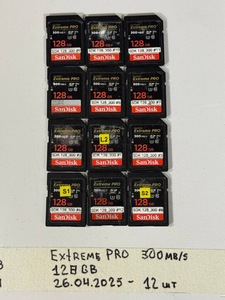 Карта памяти SanDisk Extreme Pro SDXC128GB UHS-II U3 (300/260 MB/s) SDSDXDK-128G-GN4IN-3