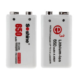 Аккумулятор Крона 9V Li-ion Soshine (8.4V/650mAh/6F22)