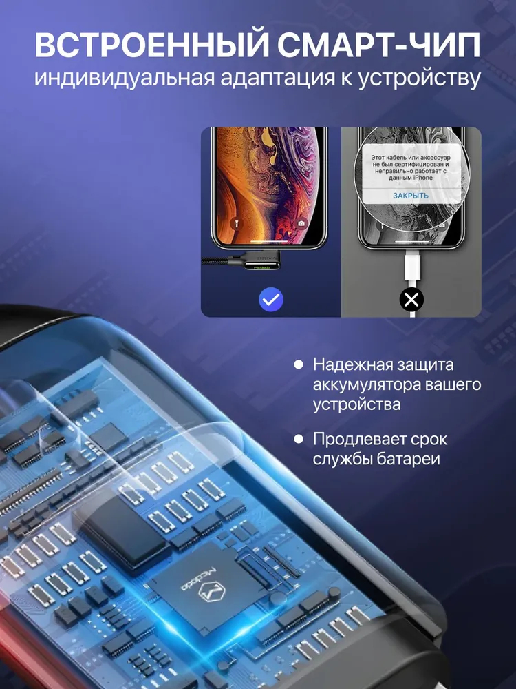 Кабель USB 2.0 Type-A/Type-C угловой спиральный Mcdodo, Черный,0.5-1м-3
