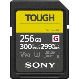 Карта памяти SDXC 256 Гб Sony SF-G256T TOUGH UHS-II V90 W-299/R-300 MB/s