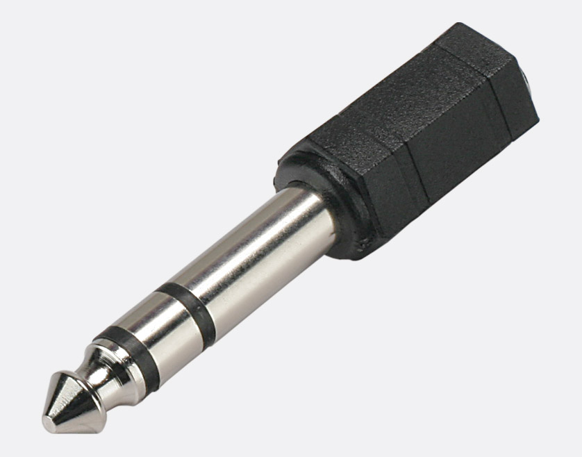Адаптер 3p 3.5mm jack (мама) на 3p 6.35mm jack (папа) Neutrik (3MJS-3P)-3