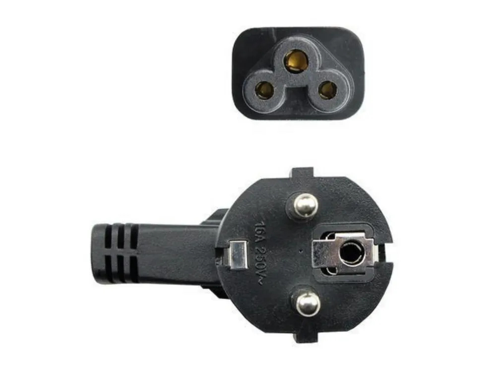 Кабель питания C5 - Shuko(F) 3х0.5мм2 5A/220V/3 метра VCOM (CE022-CU0.5-3M)-2