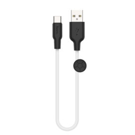 Кабель Зарядный USB 2.0 Type-A/Type-C Hoco x21 plus silicone Белый,0.25 м