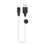 Кабель Зарядный USB 2.0 Type-A/Type-C Hoco x21 plus silicone Белый,0.25 м