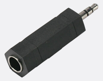 Адаптер 3p 6.35mm jack (мама) 3p на 3.5mm jack (папа) Neutrik (3JA-3MJP)