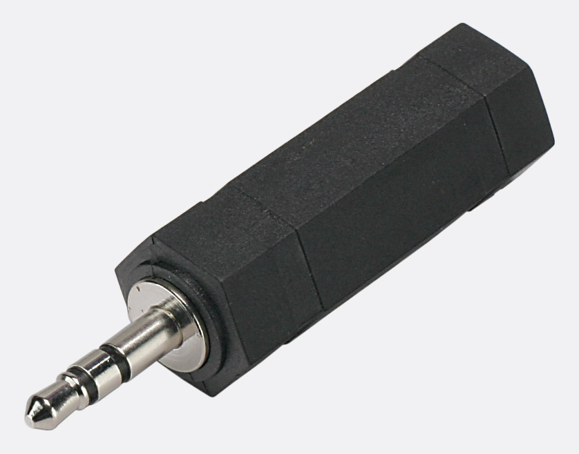 Адаптер 3p 6.35mm jack (мама) 3p на 3.5mm jack (папа) Neutrik (3JA-3MJP)-2