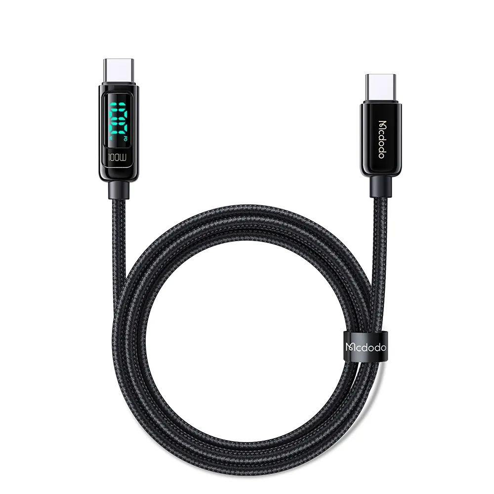 Кабель USB 2.0 Type-C/Type-C с Ваттметром Mcdodo,Черный,1.2 м-2