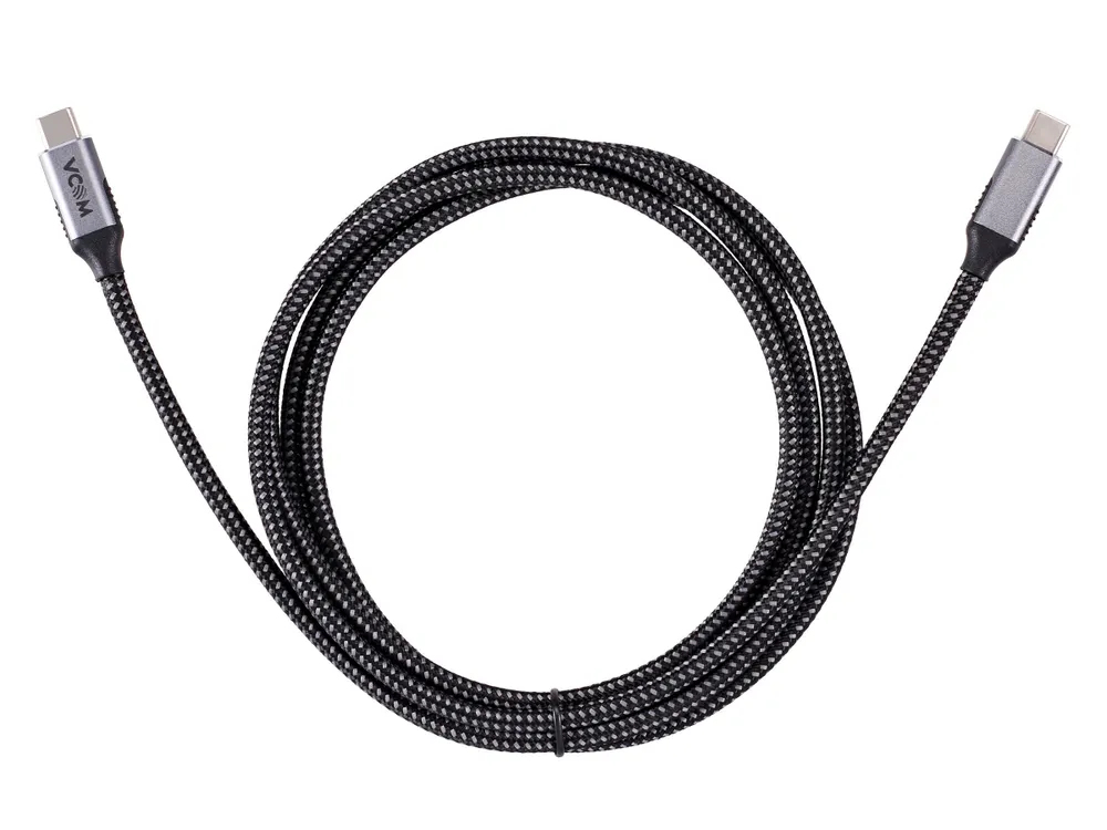 Кабель USB 3.2 Gen 2 Type C 4K 60Hz/ 20GBps/100W 1.0 м. VCOM (CU420M-1M)-2