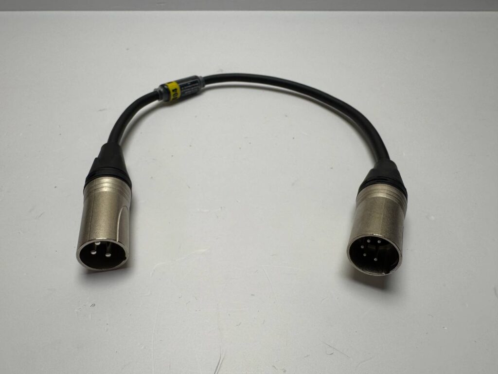 Кабель-Переходник Dmx XLR5pinM 一 XLR3pinM 2-жильный (Blankom/Neutrik) 30 см-1