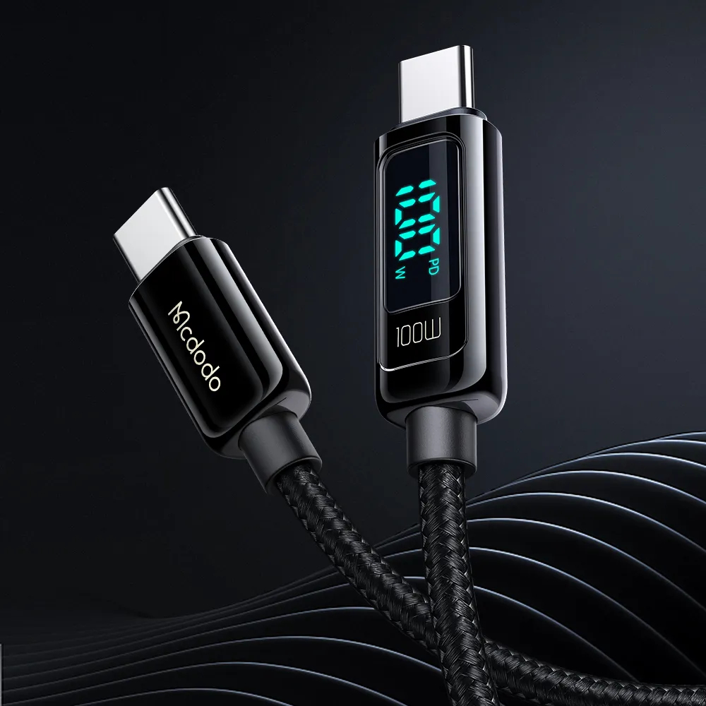 Кабель USB 2.0 Type-C/Type-C с Ваттметром Mcdodo,Черный,1.2 м-3