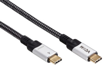 Кабель Thunderbolt 3/USB 4 Type C-Type C, 240Вт 8К, 40 Гбит/с VCOM 2.0М