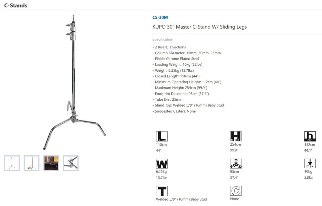 Стойка C-stand 30