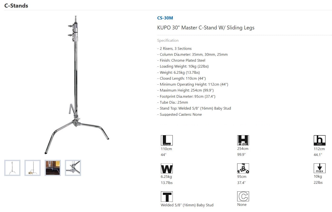 Стойка C-stand 30
