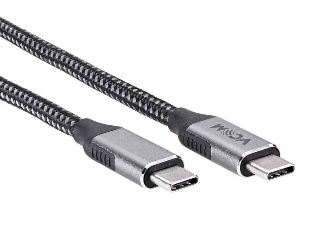 Кабель USB 3.2 Gen 2 Type C 4K 60Hz/ 20GBps/100W 1.0 м. VCOM (CU420M-1M)-1