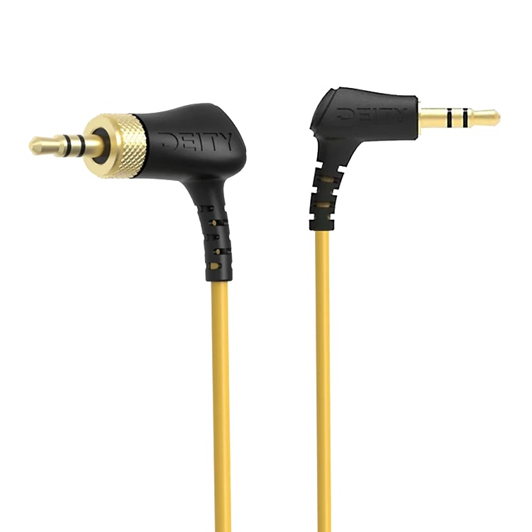 Кабель mini Jack 3.5mm (TRS угловой) на  mini Jack 3.5mm (TRS с гайкой) Deity C12-2