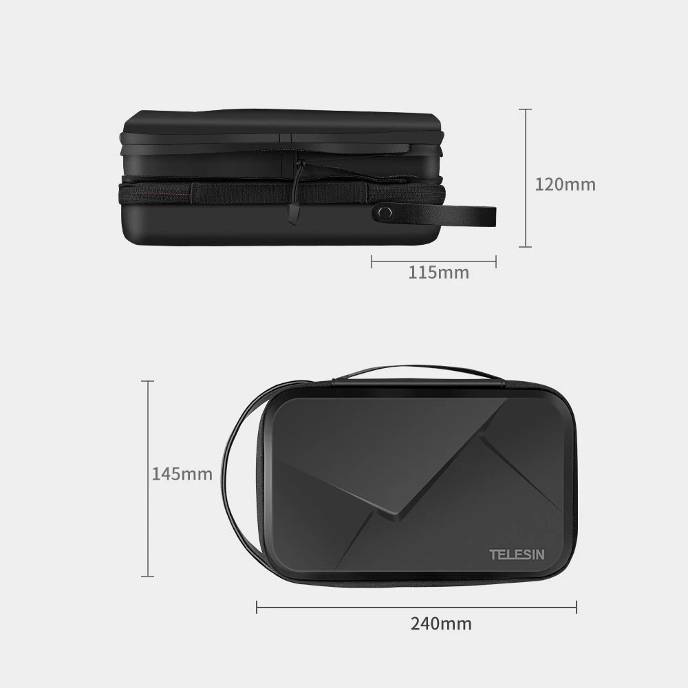 Кейс органайзер защитный EVA Telesin Carry Case M-расширяемый (GP-PRC-278-02)-5